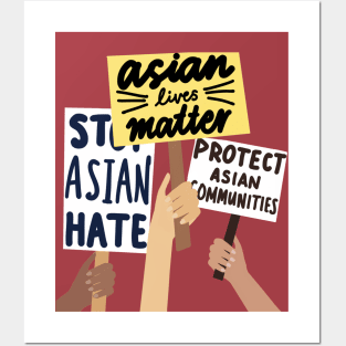 asian lives matter Posters and Art